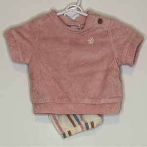 Carter's Terry Cloth 2-Piece Summer Set for Baby Girl | Newborn